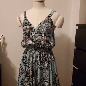 Printed Blue Dress